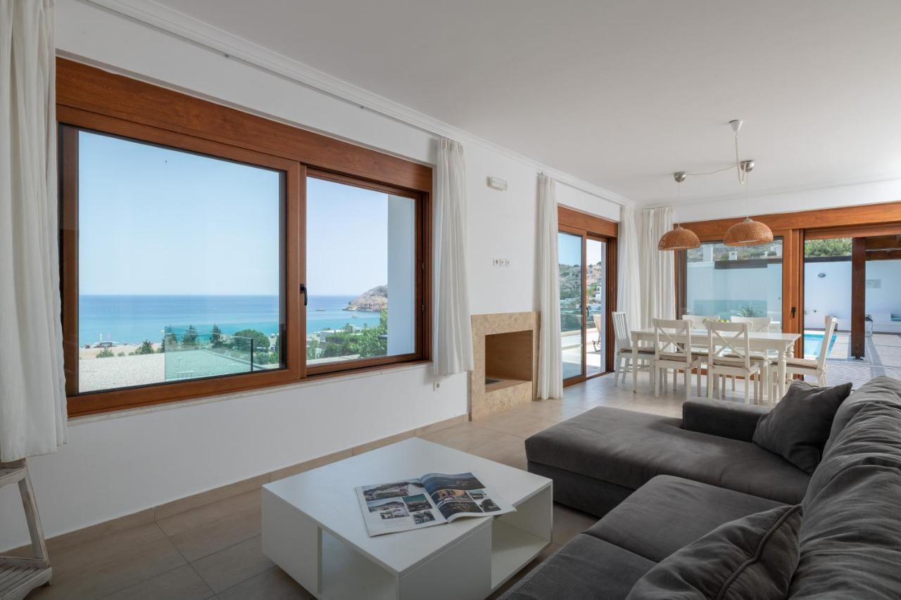 Villa Milena With Private Pool, Vlicha Beach Lindos Eksteriør billede